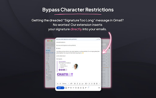 Email Signature Rescue - Browser Extension screenshot