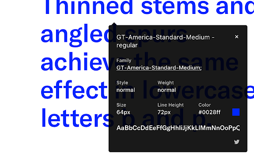WhatFont screenshot