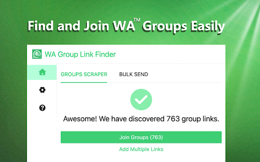 WA Group Link Finder screenshot