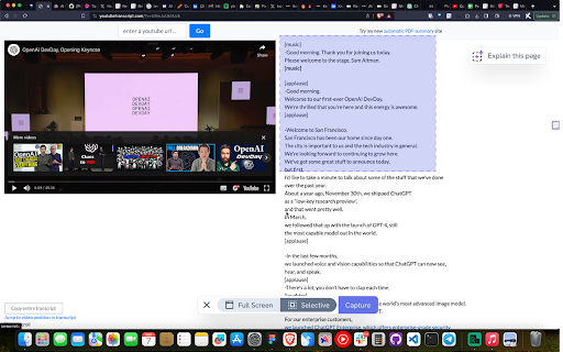 Pixplain: Capture Screenshot + GPT4 Vision screenshot
