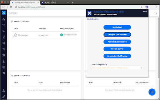 Nuxeo Dev Tools screenshot