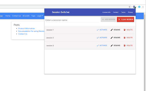 Session Switcher & Account Manager screenshot