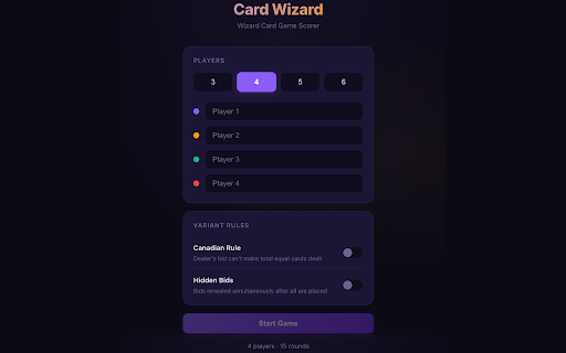 Card Wizard screenshot