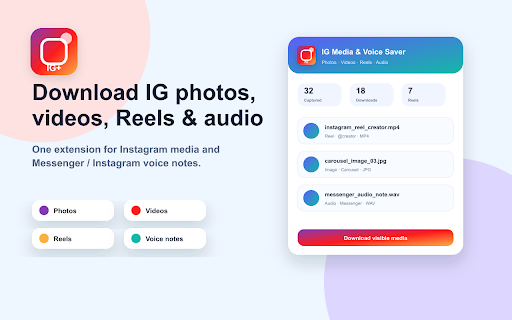 IG Media & Voice Saver screenshot
