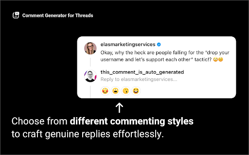 Comment Generator for Threads screenshot