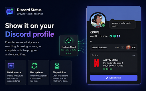 Discord Status screenshot