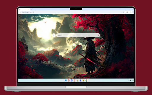 Samurai Red Lands Live Wallpaper screenshot