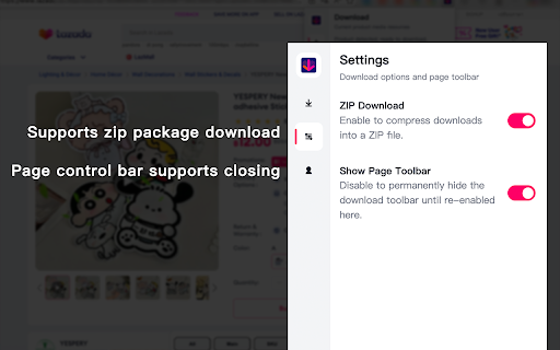 Lazada Image & Video Downloader - Free Download Main, SKU, Detail, Video screenshot