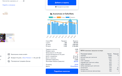 SellerStats - Аналитика Вайлдберриз и Озон screenshot