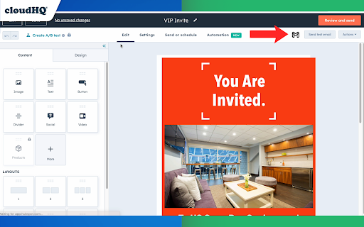 HubSpot Templates for Gmail™ by cloudHQ screenshot