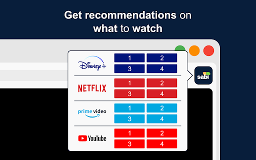 Sabi - AI Whisper & Dual Subtitles on Netflix, YouTube, Disney+, Viki screenshot
