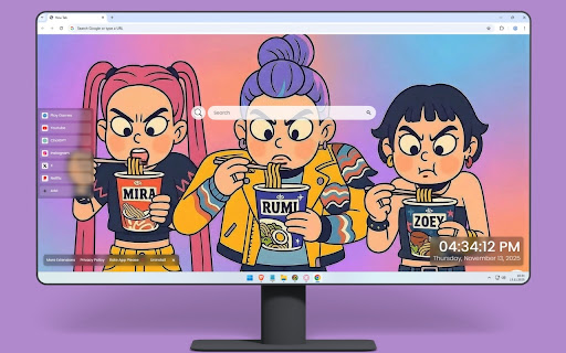 Kpop Demon Hunters - Mira Rumi and Zoey Live Wallpaper screenshot