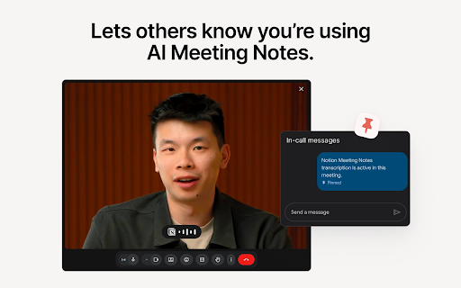 Notion Meetings Add-on screenshot