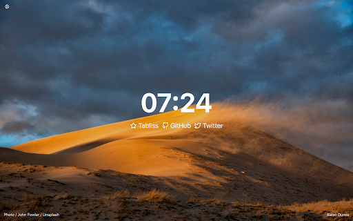 Tabliss - A Beautiful New Tab screenshot