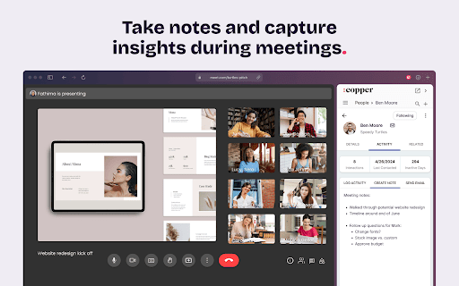 Copper CRM for Gmail and LinkedIn screenshot