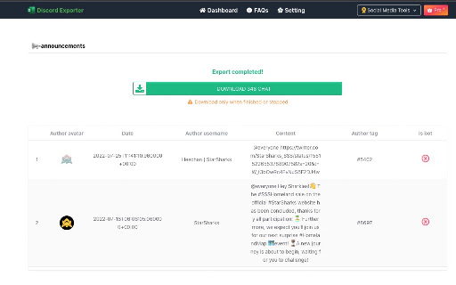 Discord Chat Exporter - Discord Export screenshot