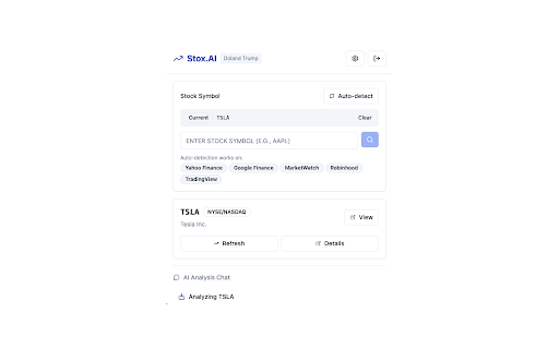 Stox.AI - Stock Analysis Assistant screenshot