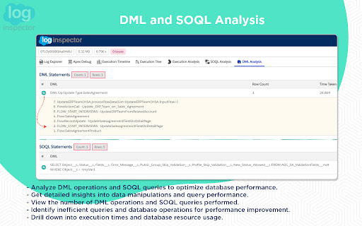 Salesforce Log Inspector screenshot