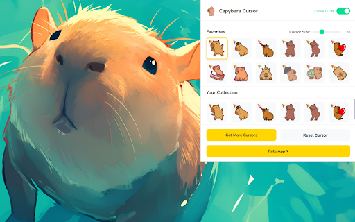Capybara Cursor ★ Custom Cursor for Chrome™ screenshot