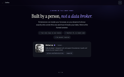Define — Double-Click Dictionary & Vocab Builder screenshot