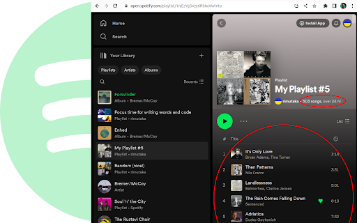 Spotify Playlist Builder screenshot
