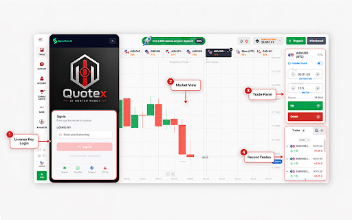 Quotex AI Hunter Robot screenshot