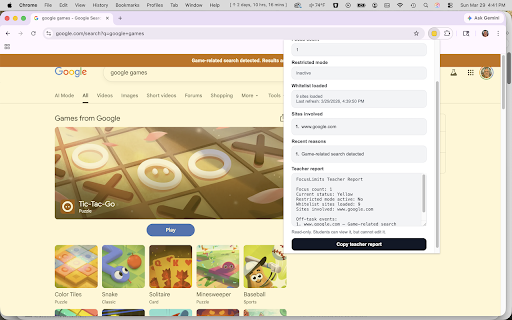 FocusLimits screenshot