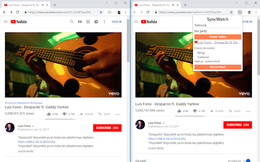 Sync Watch screenshot