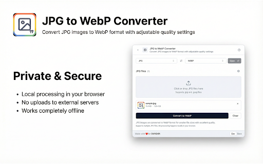 JPG to WebP screenshot