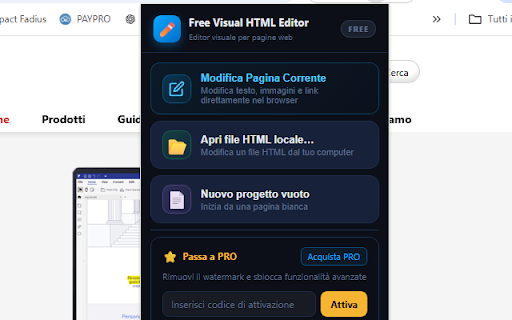 Free Visual HTML Editor screenshot