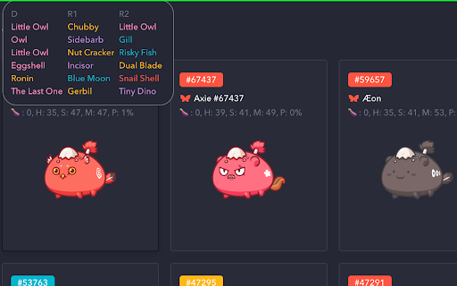 Freak's Axie Extension screenshot