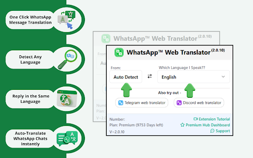 WhatsApp™ Web Translator-Real-time Message Translate screenshot