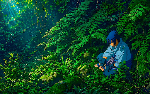 Sasuke Chill Live Wallpaper screenshot