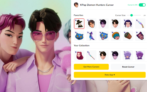 KPop Demon Hunters Cursor ★ Custom Cursor for Chrome™ screenshot