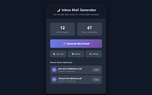 Inbox Mail Generator - by Mubashir Hassan screenshot