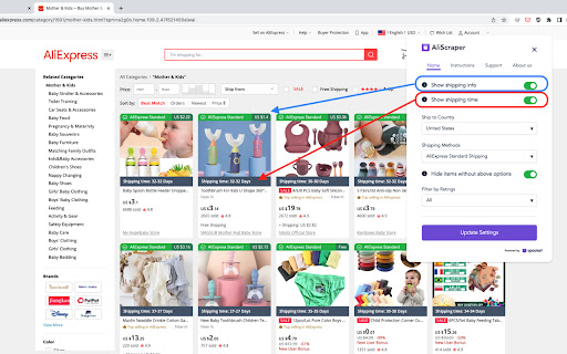 AliScraper - Aliexpress Dropshipping Importer screenshot