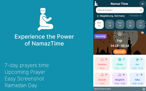 NamazTime (Prayer Times) screenshot