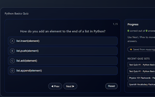 MyQuizGPT - AI Quiz Generator screenshot