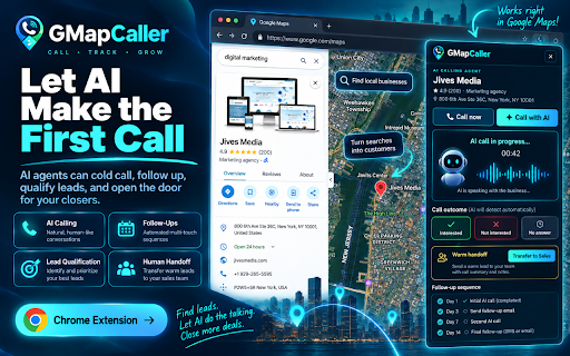 GMap Caller — CRM & AI Calling for Maps screenshot