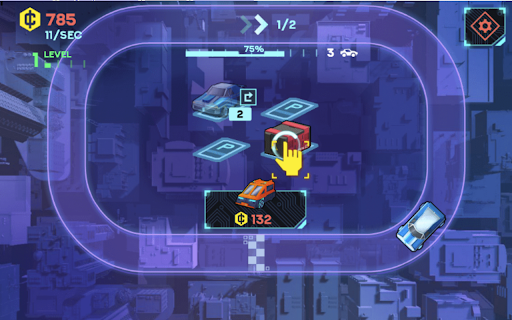 Merge Cyber Racers Game screenshot