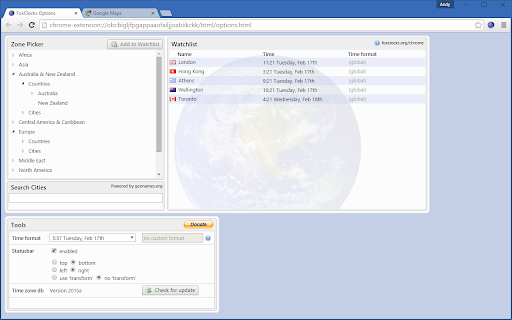 FoxClocks screenshot