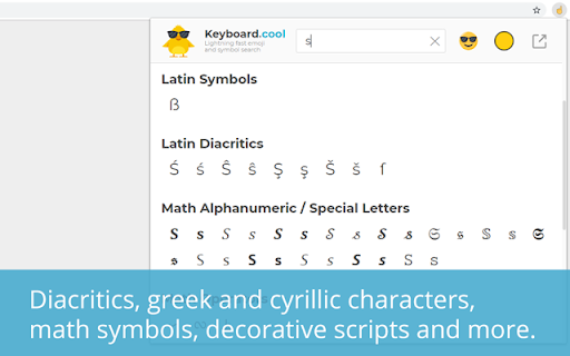 Keyboard.cool (keyboard.blade.sk) - emoji & symbol keyboard screenshot
