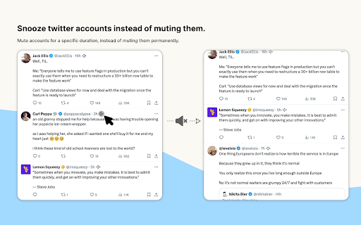 Twitter snooze screenshot