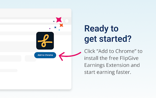 FlipGive Earnings Extension screenshot
