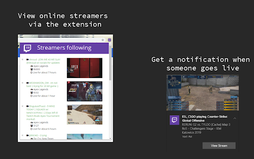 Twitch Stream Notifier screenshot