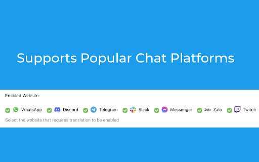 Chat Translator - Discord, Telegram, WhatsApp and More screenshot