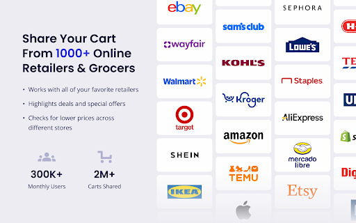 Share-A-Cart – Easily Share Shopping Carts screenshot