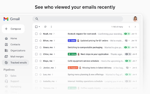 Streak Email Tracking for Gmail screenshot