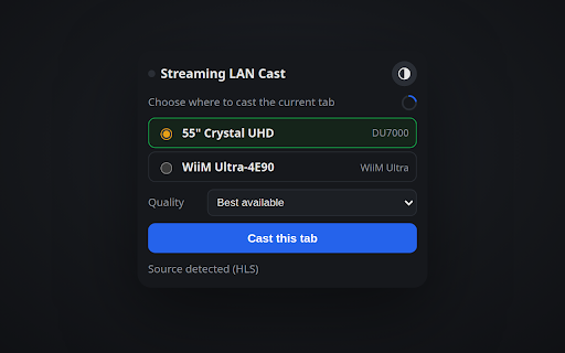 Streaming LAN Cast screenshot