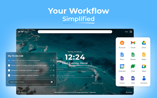 Lotus - A Personalized Productivity Workspace screenshot